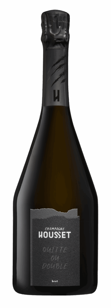 Bouteille de la cuvée Quitte ou Double, Champagne Housset